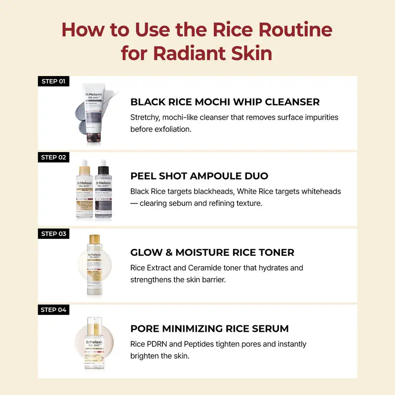 The Ultimate Exfoliating Glow Rice Routine Set